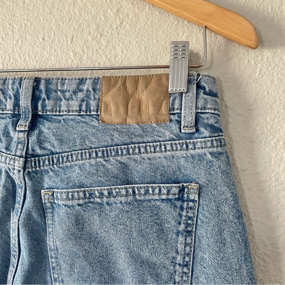 Cotton On Low Rise Straight Jeans Women’s Size 4 (26) Blue Light Wash Ripped Y2K - Picture 9 of 14